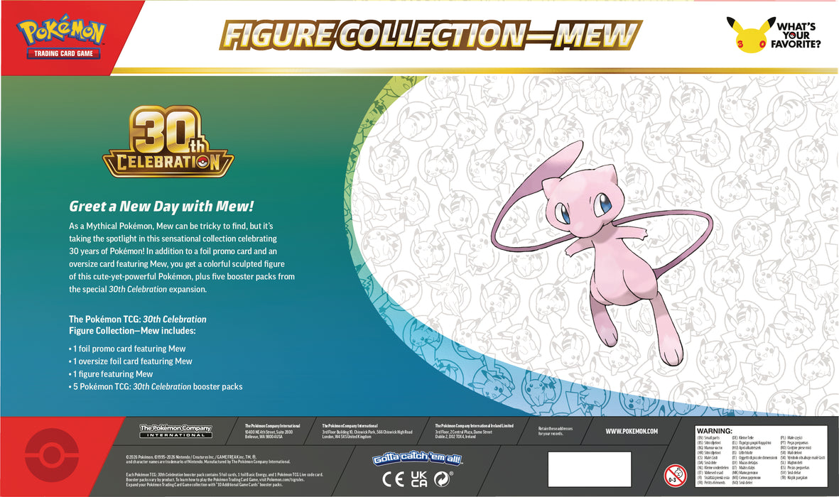 Pokémon 30th Celebration Figure Collection Mew - Ennakkotilaus
