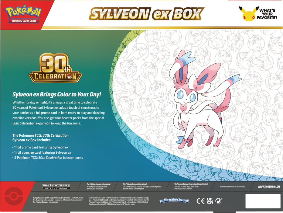 Pokèmon 30th Celebration Sylveon ex box - Ennakkotilaus