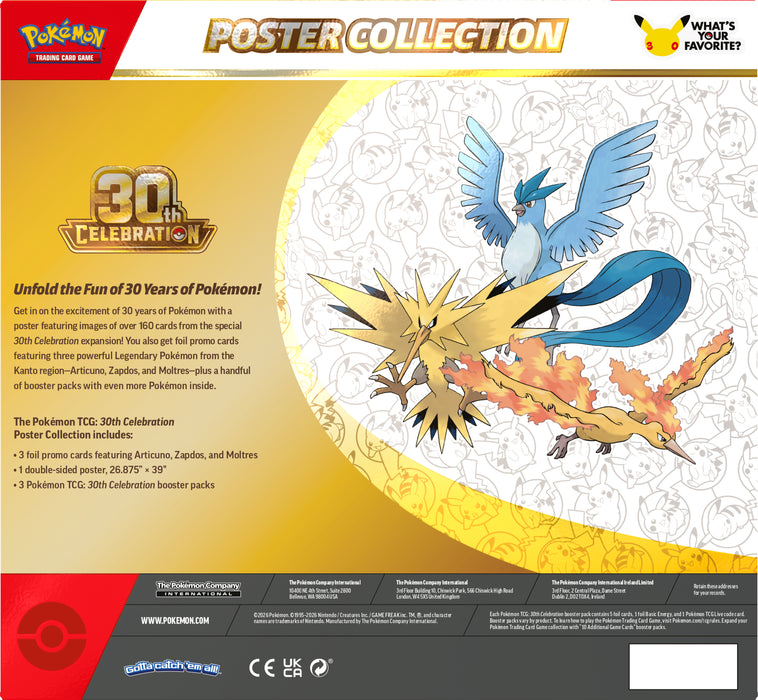 Pokèmon 30th Celebration Poster Collection - Ennakkotilaus