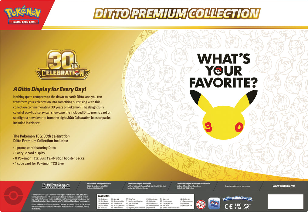 Pokémon 30th Celebration Display Collection - Ennakkotilaus