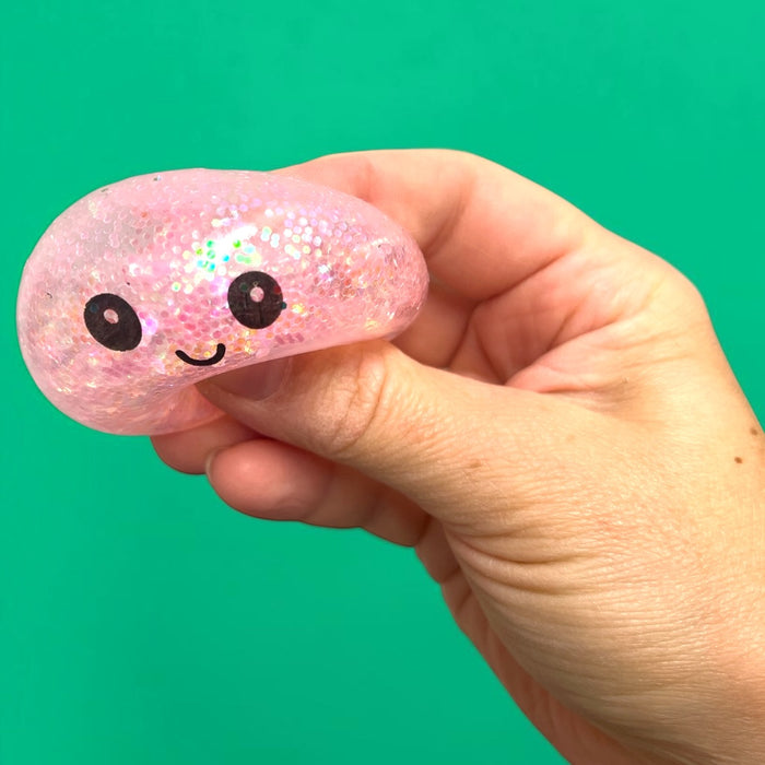 Squishy Dumpling Glitter Beads Edition 5,5cm yllätys fidget