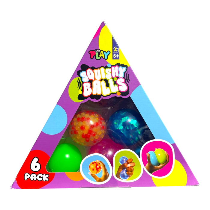 Squishy Balls puristeltavat stressi pallot 6kpl