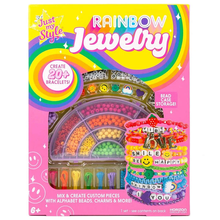 Just My Style Rainbow Jewelry koru askartelu pakkaus