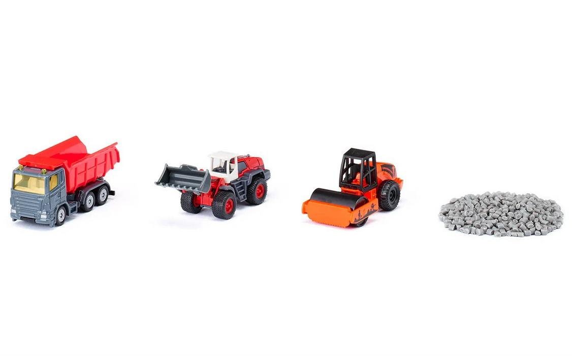 Siku 6329 Rakennus ajoneuvot 3kpl + lisätarvikkeet