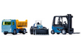 Siku 6336 Työmaa ajoneuvot 3kpl + lisätarvikkeet