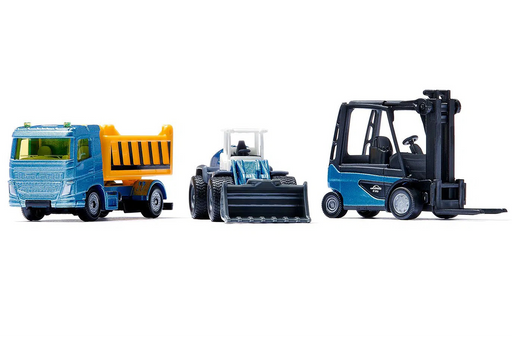 Siku 6336 Työmaa ajoneuvot 3kpl + lisätarvikkeet