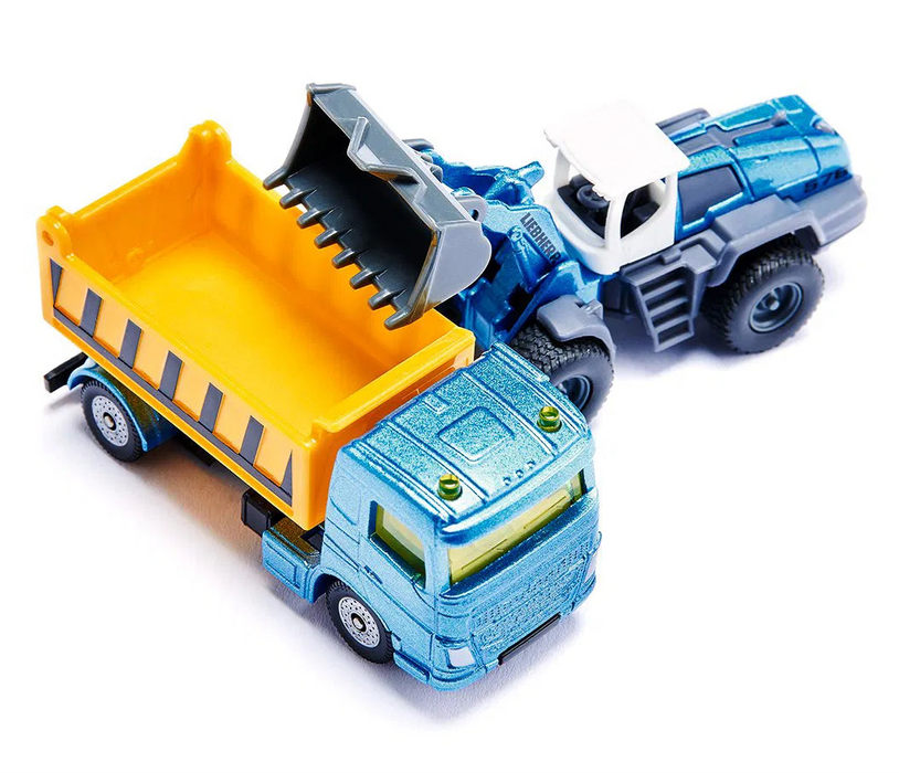 Siku 6336 Työmaa ajoneuvot 3kpl + lisätarvikkeet