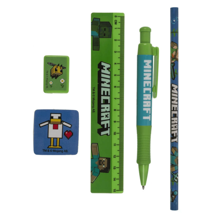 Minecraft Kirjoitusvälineet pussukassa