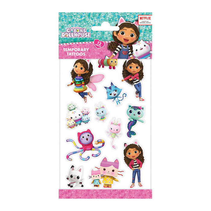 Lasten siirto tatuointi kuvat Gabby's Dollhouse 12kpl