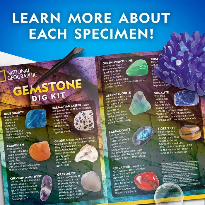 National Geographic Jumbo Gemstone kivi tutkimus setti