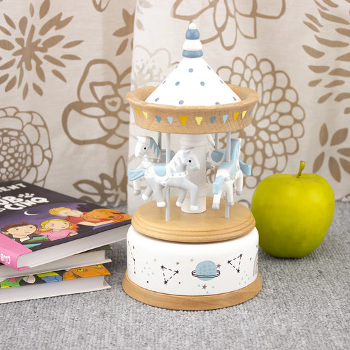 Puinen hevos Karuselli soittorasia M