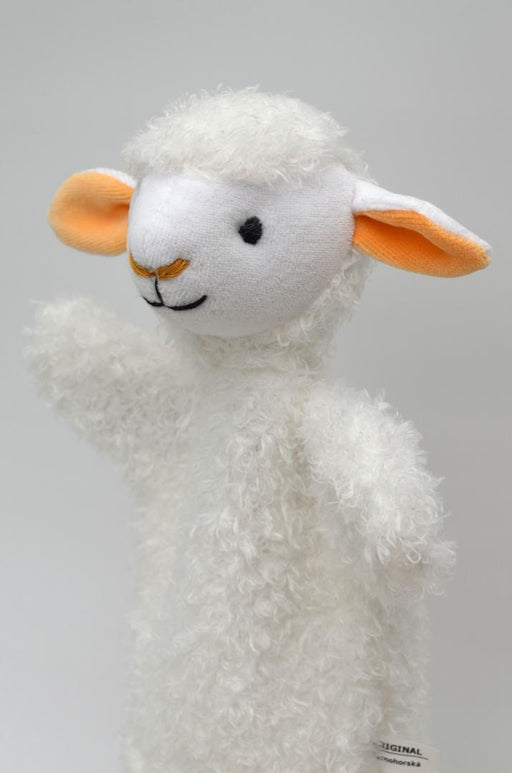 Käsinukke pörröinen Lammas 28cm