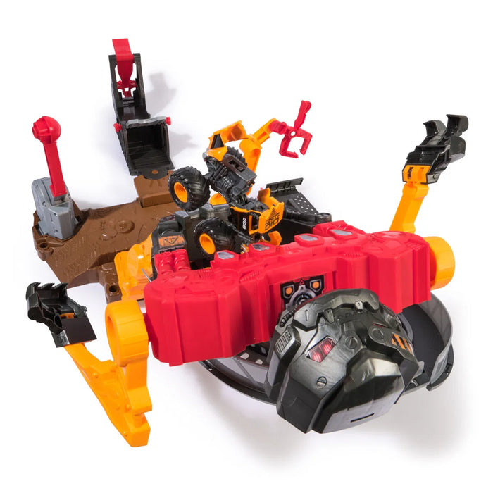 Monster Jam 1:64 Smash & Bash Smashbot stuntti setti