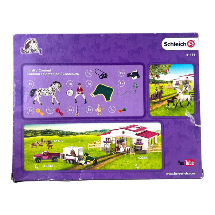 Schleich 41434 Knabstrup Nikita ja ratsastaja Elina - Second Hand