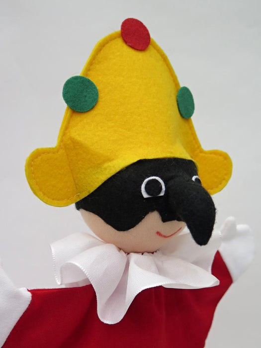 Käsinukke Pulcinella 26cm