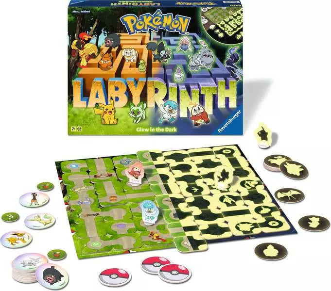 Pokemon Glow-in-the-Dark Labyrintti lautapeli