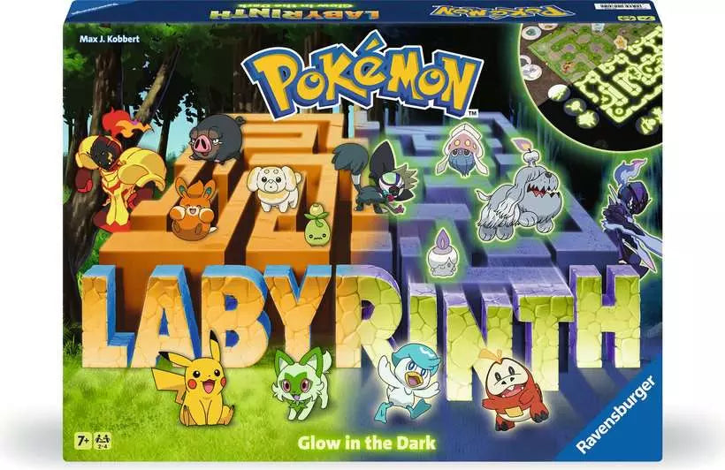 Pokemon Glow-in-the-Dark Labyrintti lautapeli