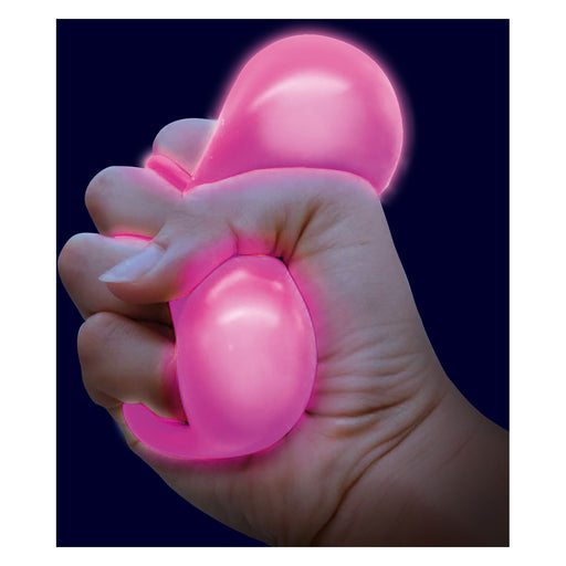 Glow n Fun pimeässä hohtava Stressipallo 6cm