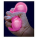 Glow n Fun pimeässä hohtava Stressipallo 6cm