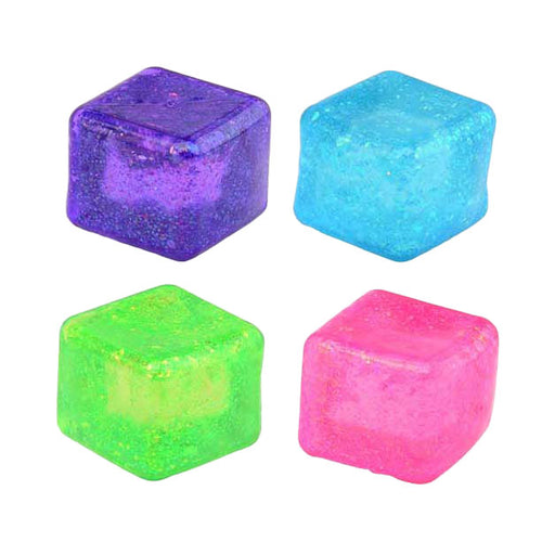Slow Rise Glitter Cube puristeltava Stressi fidget lelu