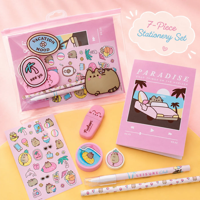 Pusheen 8-osainen Kirjoitusväline setti