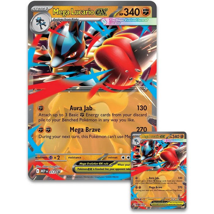 Pokémon TCG: Mega Lucario EX Figure collection korttipakkaus