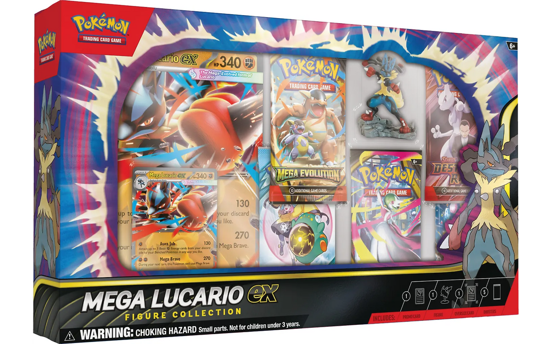 Pokémon TCG: Mega Lucario EX Figure collection korttipakkaus