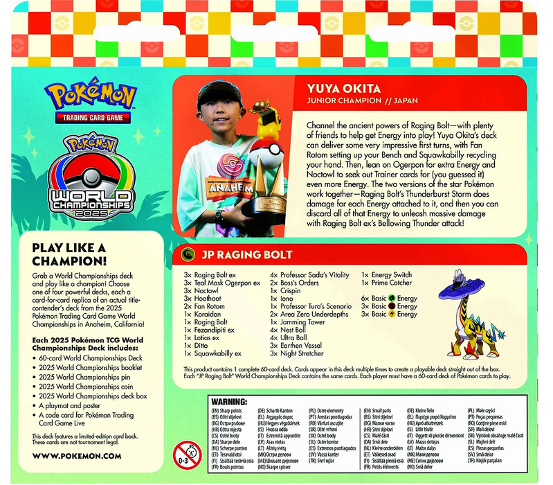 Pokémon World Championships Deck 2025 – Yuya Okita