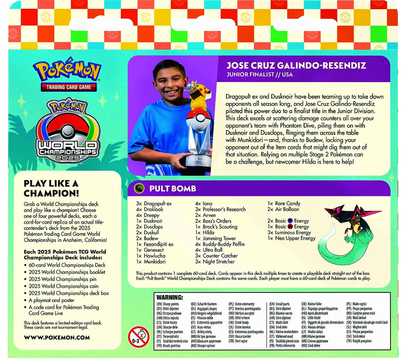 Pokémon World Championships Deck 2025 – Jose Cruz Galindo-Resendiz