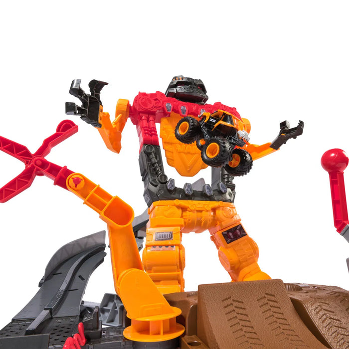 Monster Jam 1:64 Smash & Bash Smashbot stuntti setti