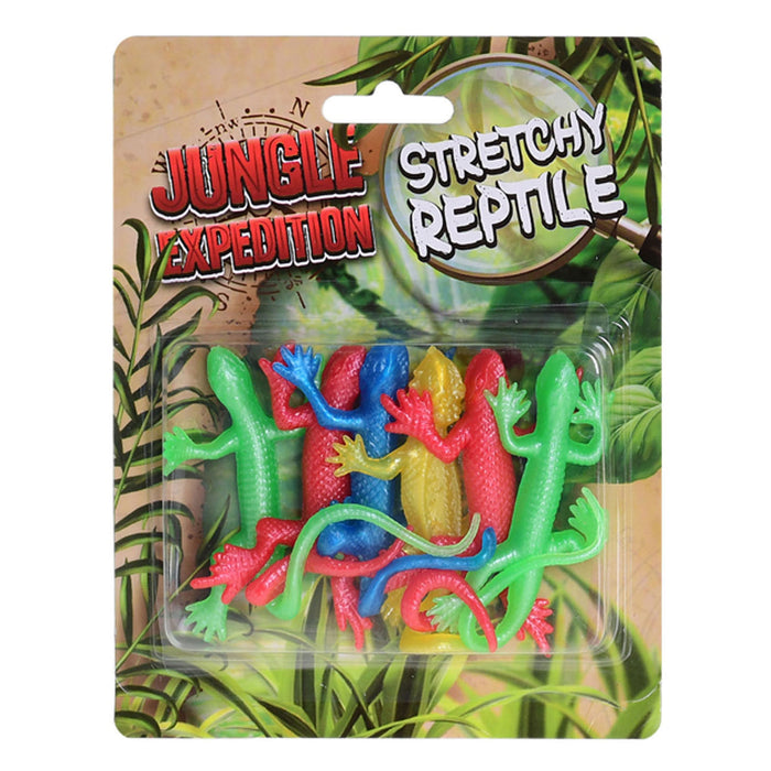 Jungle Expedition super joustavat mini liskot 6kpl