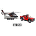 Pick-Up Maastoauto perävaunulla + Helikopteri