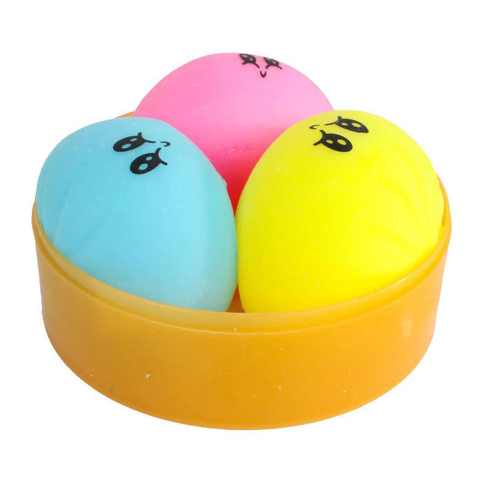 Squishy Dumpling 3-pack fidget lelu