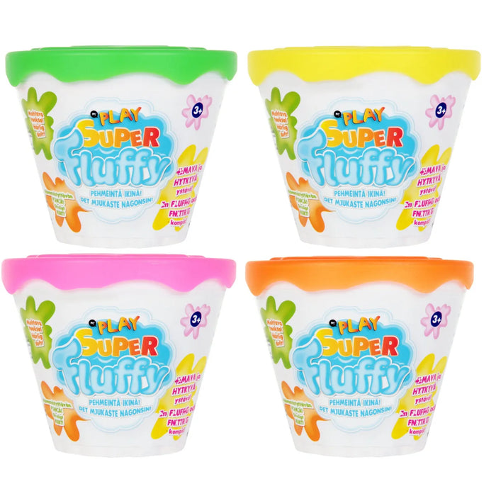 Play fluffy slimy lima pakkaus 1kpl - lajitelma