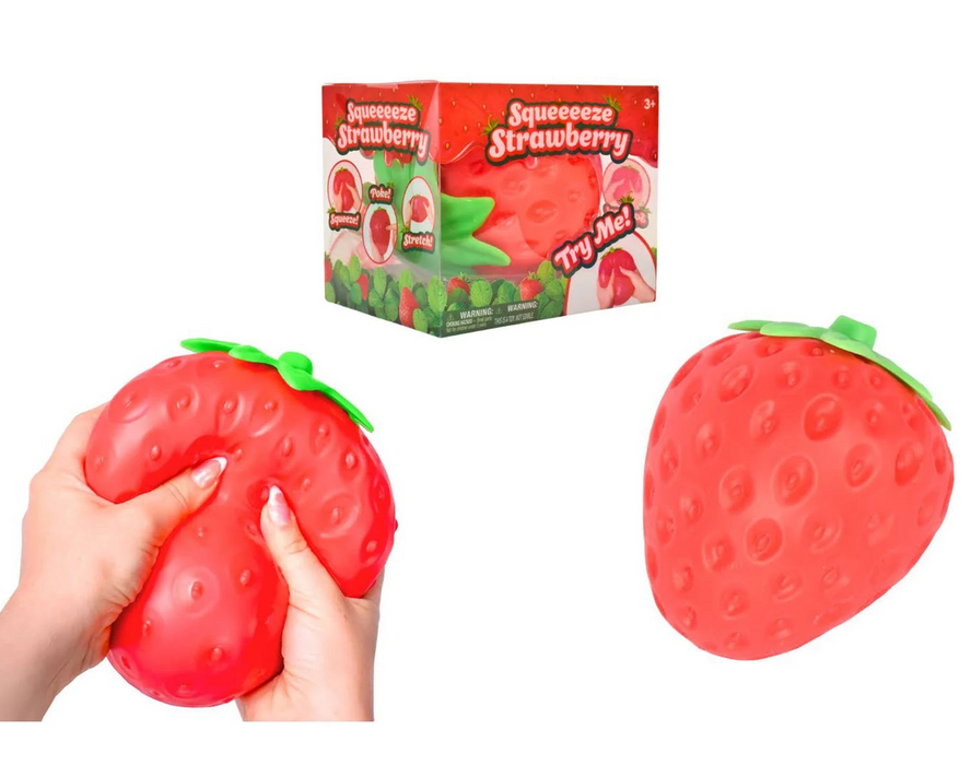 Squishy XXL Mansikka puristeltava Stressi fidget lelu