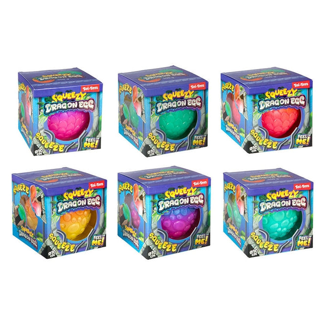 Squeezy Dragon Egg Ball yllätys puristelu lelu 1kpl - Ennakkotilaus