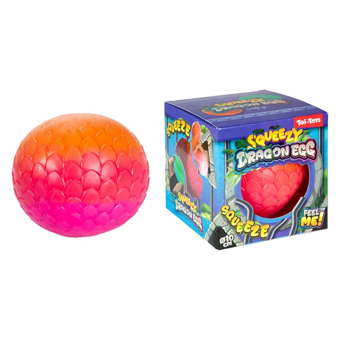 Squeezy Dragon Egg Ball yllätys puristelu lelu 1kpl - Ennakkotilaus