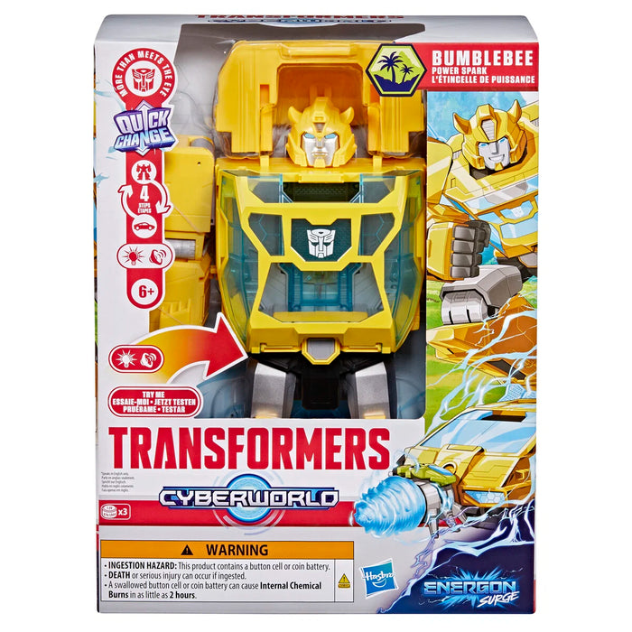 Transformers Cyberworld Power Spark Bumblebee 28cm - äänillä ja valoilla