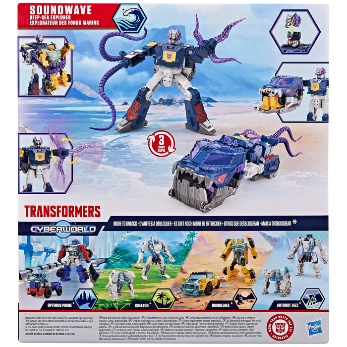 Transformers Cyberworld Soundwave Deep Sea Explorer 23cm