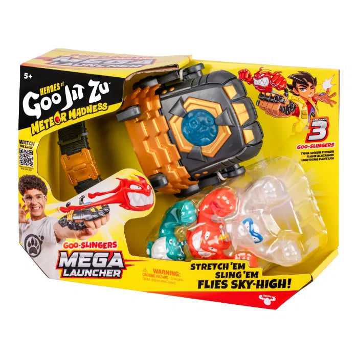Goo Jit Zu Meteor Madness Mega Launcher -laukaisin ja hahmot