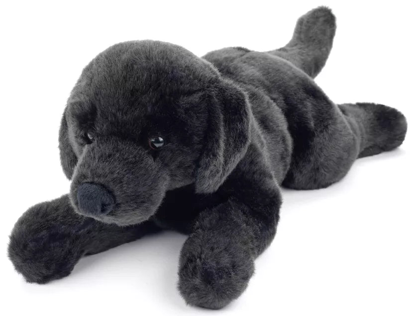 Musta Labradorinnoutaja pehmolelu 40cm