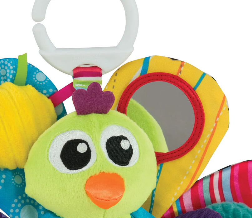 Lamaze Riikinkukko värikäs vauvan lelu