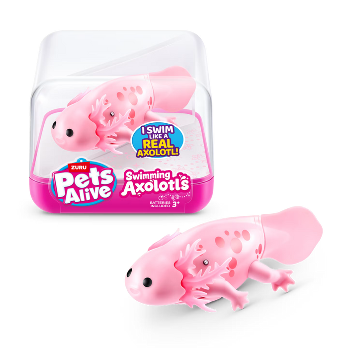 Zuru Pets Alive uiva Axolotl - vaaleanpunainen