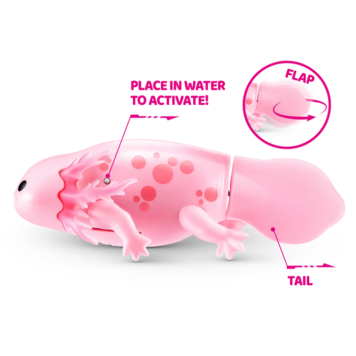 Zuru Pets Alive uiva Axolotl - vaaleanpunainen