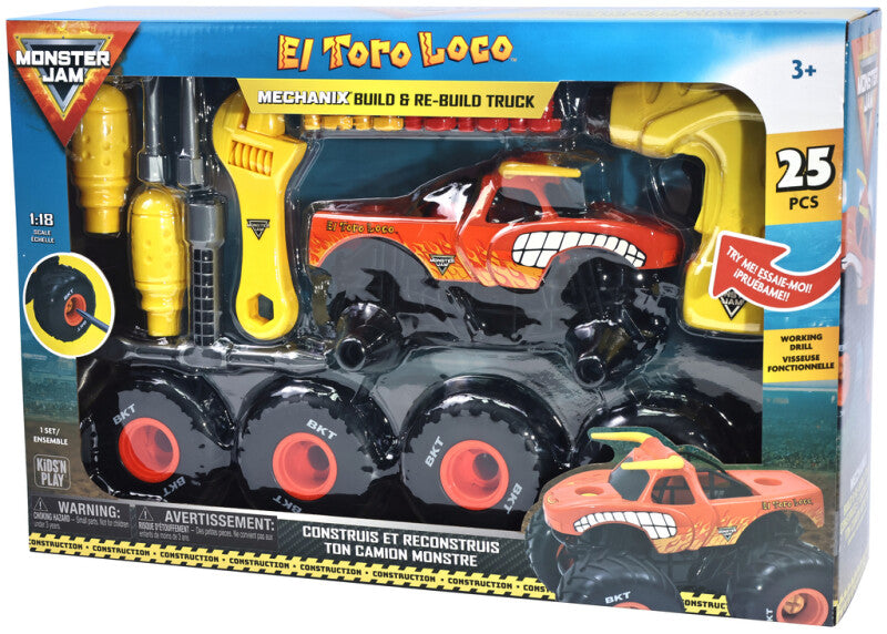 Monster Jam Mechanix 1:18 El Toro Loco auto - kokoa ja pura