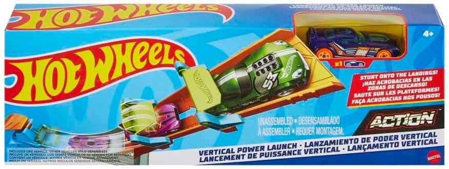 Hot Wheels Stunt Tracks Vertical Power Launch autorata leikkisetti