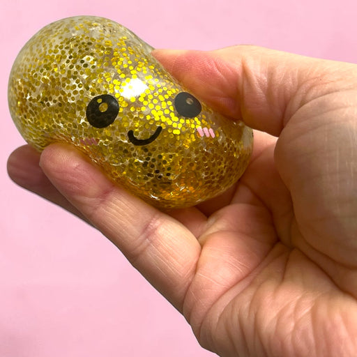 Squishy Dumpling Glitter Beads Edition 5,5cm yllätys fidget