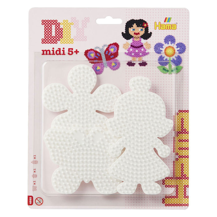 Hama helmi Midi alusta 3kpl - kukka, perhonen, tyttö