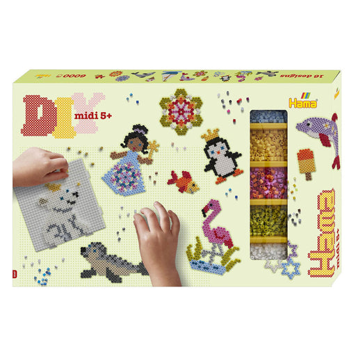 Hama helmi Midi Jätti 6000 kpl helmi askartelu pakkaus