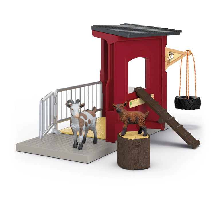 Schleich 42726 Vuohi ja kili kotiaitaus